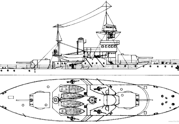 Корабль HTMS Sukothai [Coastal Defence Ship] (1930) - чертежи, габариты, рисунки